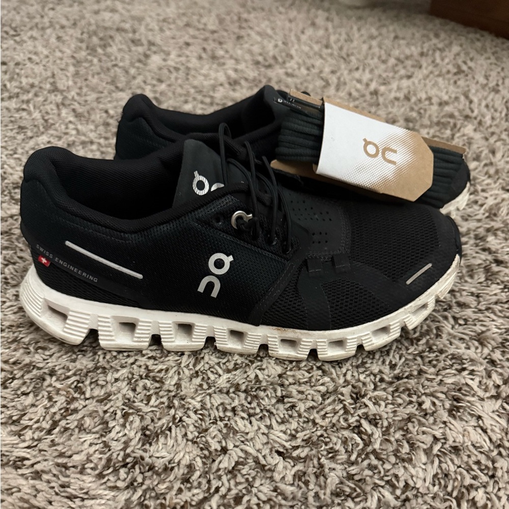 On Women's Black and White Athletic Shoes